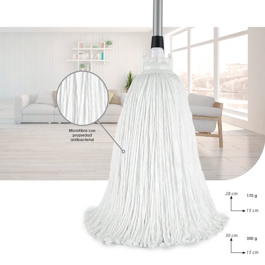 TRAPEADOR MICROFIBRA BLANCA